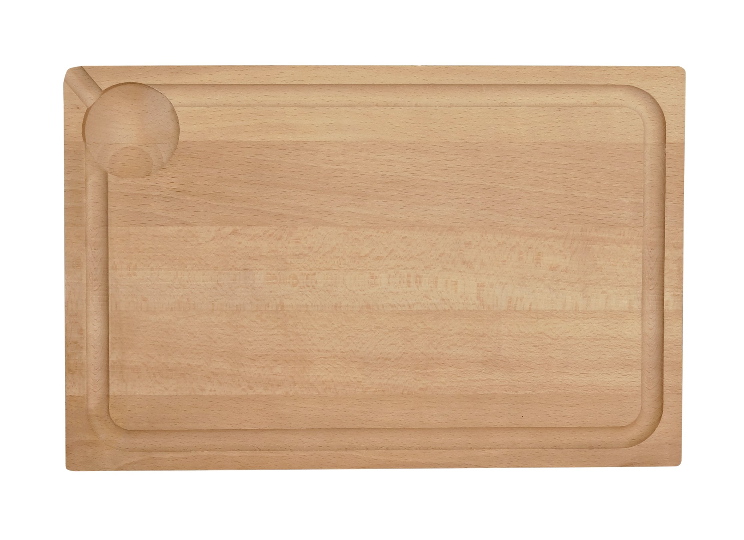 Louis Tellier - Planche à Découper en Bois avec Rigole et Réservoir à Jus – 49,5 x 20 cm – Planche de Découpe Épaisse et Robuste – Qualité Professionnelle - Fabriqué en France