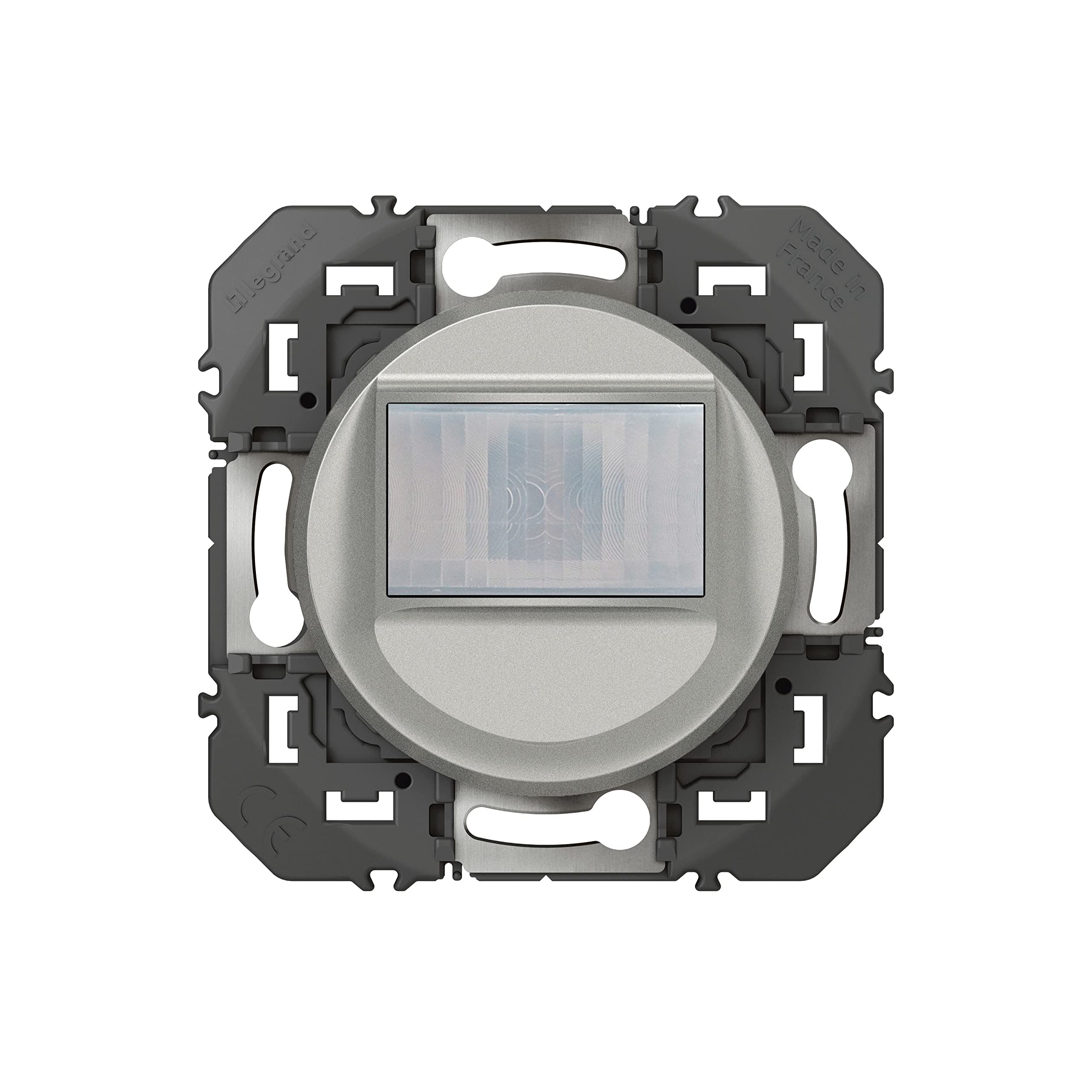 LEGRAND | Interrupteur Automatique Universel Composable Sans Neutre 100W Led Dooxie Alu, Détection De Mouvement Infrarouge, Montage Mural Encastré, Commande À Distance Possible