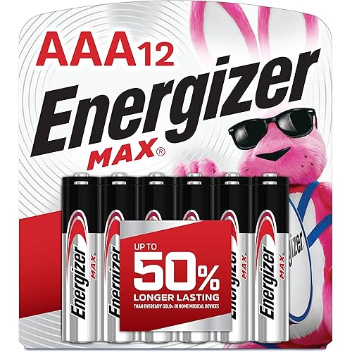Energizer MAX AAA Batteries (12 Pack), Triple A Alkaline Batteries