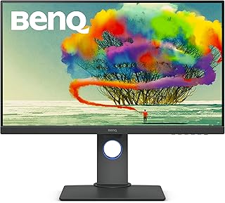 Monitor BenQ PD2705Q QHD com 27", Painel IPS, 100% sRGB e Rec. 709, com Thunderbolt 3 para MacBook, Modo DualView e CAD/CAM, tela Anti-Reflexo, Ajuste de Altura e Brightness Intelligence