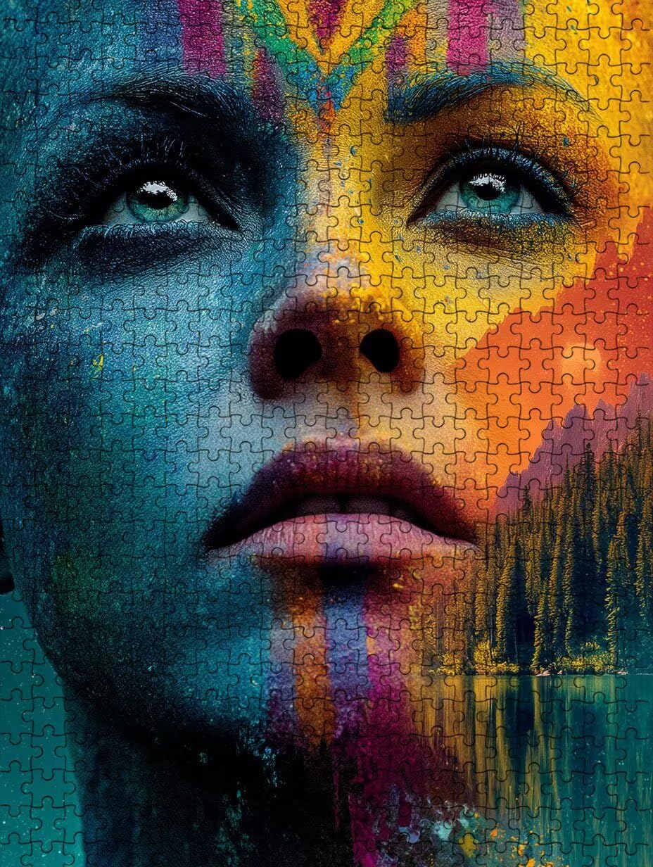 Kobiety Są Abstrakcyjne, Klasyczne Puzzle 6000 Sztuk Dorosłych BLQSBGA7-366 | Wyzwanie Zagadki, Gry Logiczne Cała Rodzina, Stres, Wystrój Domu Miłośnicy Puzzle