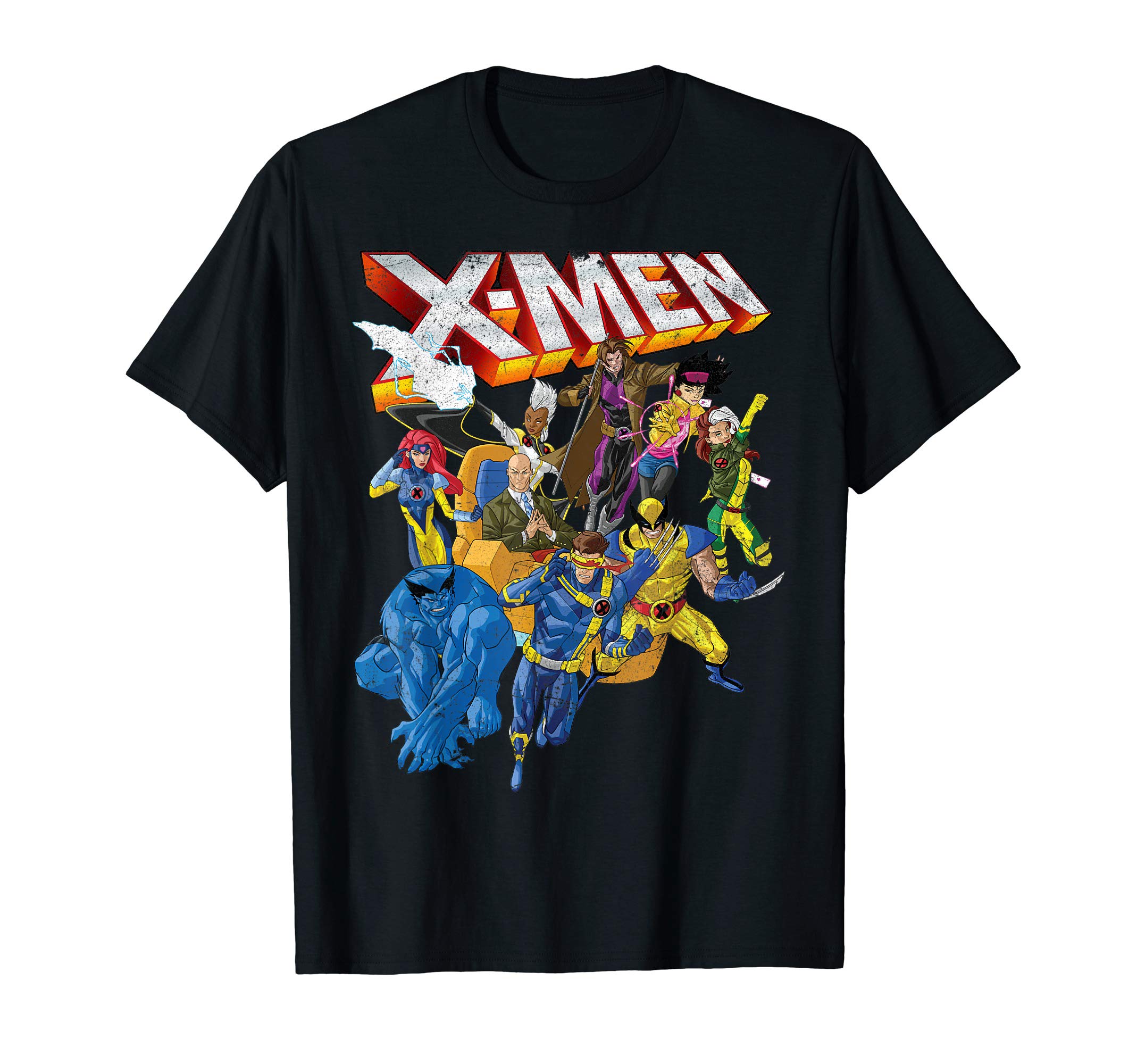 MarvelX-Men Vintage Group Shot Logo T-ShirtOEKO-TEX STANDARD 100