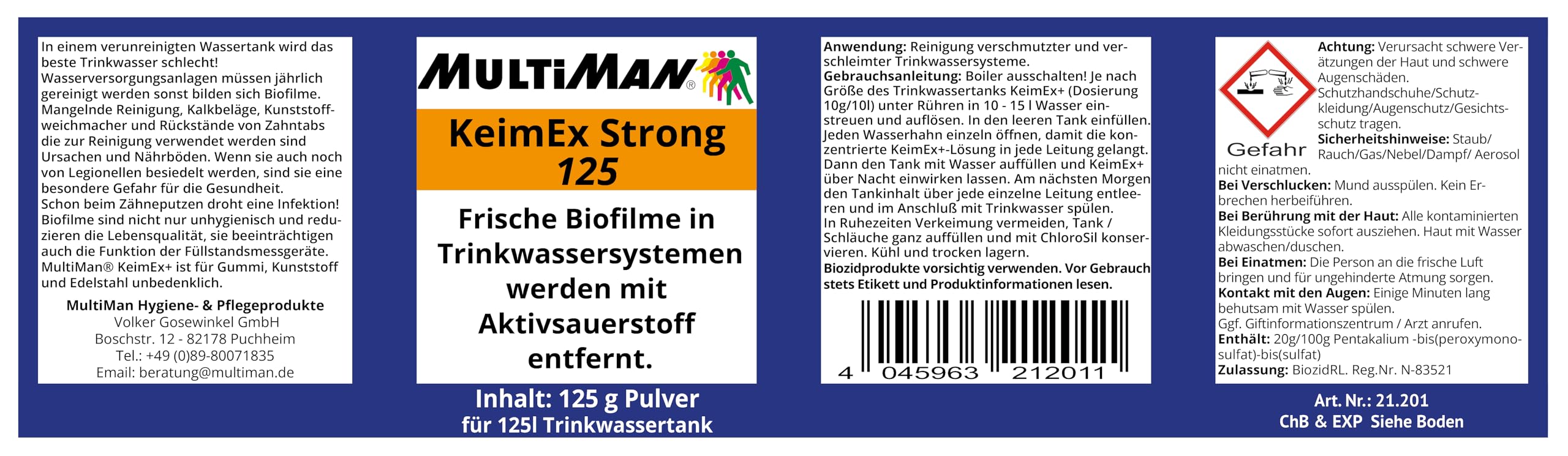 Multiman BlackBox zur Reinigung von Trinkwasseranlagen (Sanierung und Reinigung)