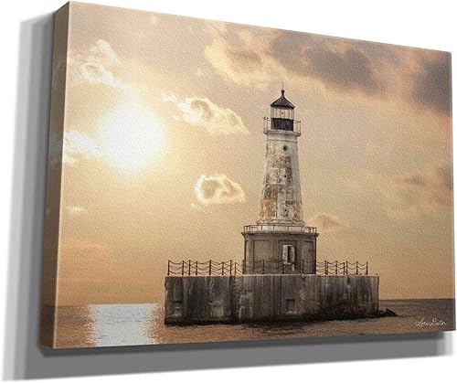 Miniatura 2 de Epic Graffiti 'Charity Shoal Lighthouse' de Lori Deiter, arte de pared en lienzo, 26 x 18 pulgadas