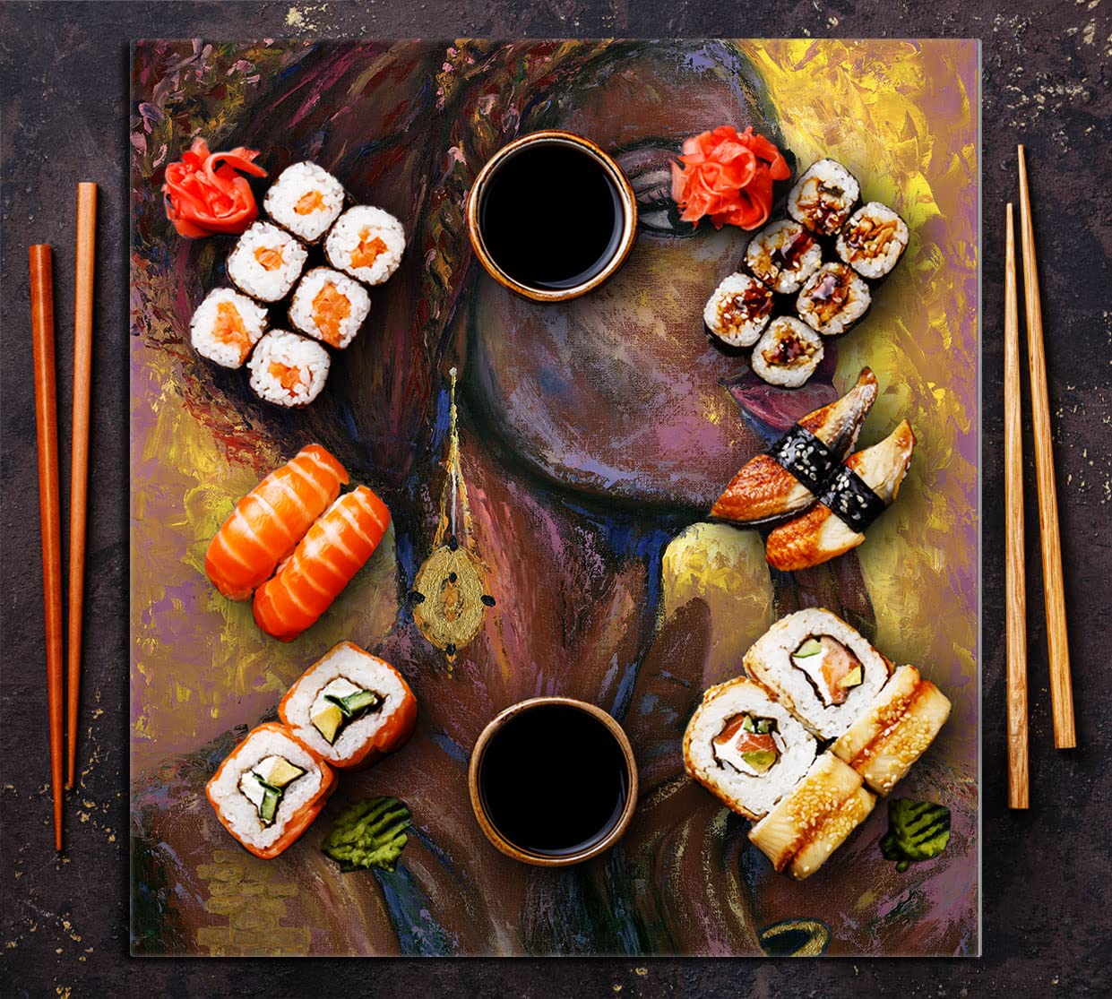 Szklany panel ochronny do kuchni Lacobel, szklana płyta ochronna na kuchenkę, 60x65 cm, szklana deska do krojenia, ochrona przed rozpryskiwaniem, uniwersalna, KOBIETA