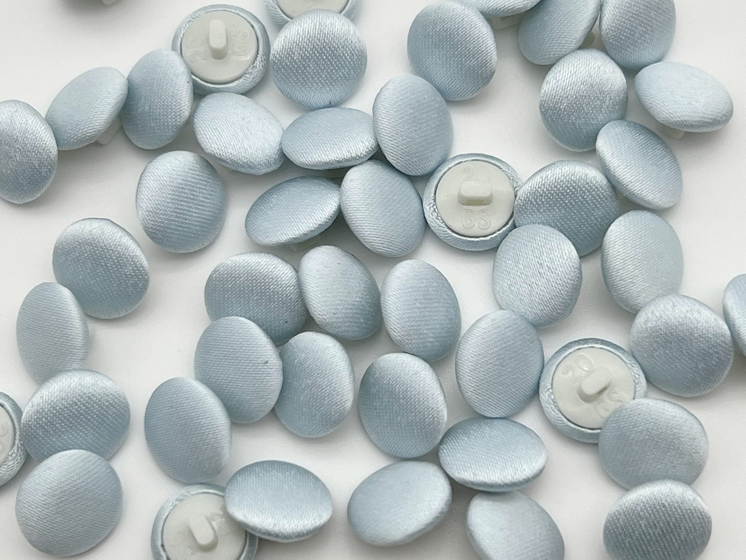 Ivory Bridal Buttons PEPPERLONELY 50PC 1/2 Inch Satin Buttons With ...