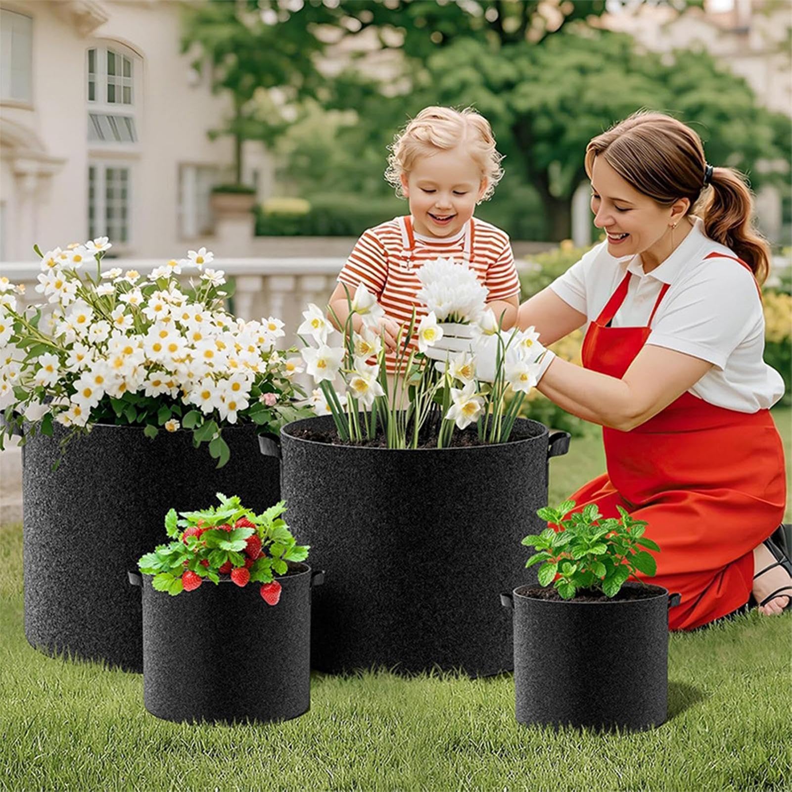 Sacs De Plantation Pour Lot De 4 Conteneurs En Tissu Pour La Culture