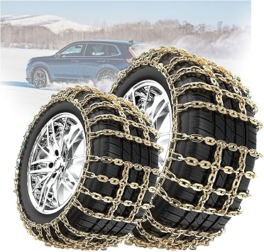 Link Tire Chains 2pcs Car Snow Chains Snow Chains for SUV Snow Chains Snow Chains for Car Tires Tire Chains for Trucks Snow Socks for Tires 2pcs 225/60R18