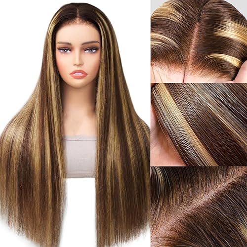 Miniatura 8 de Peluca de cabello humano con encaje frontal rosa de 24 pulgadas, 13 x 4 pulgadas, color HD, pelucas de cabello humano ondulado con encaje frontal,