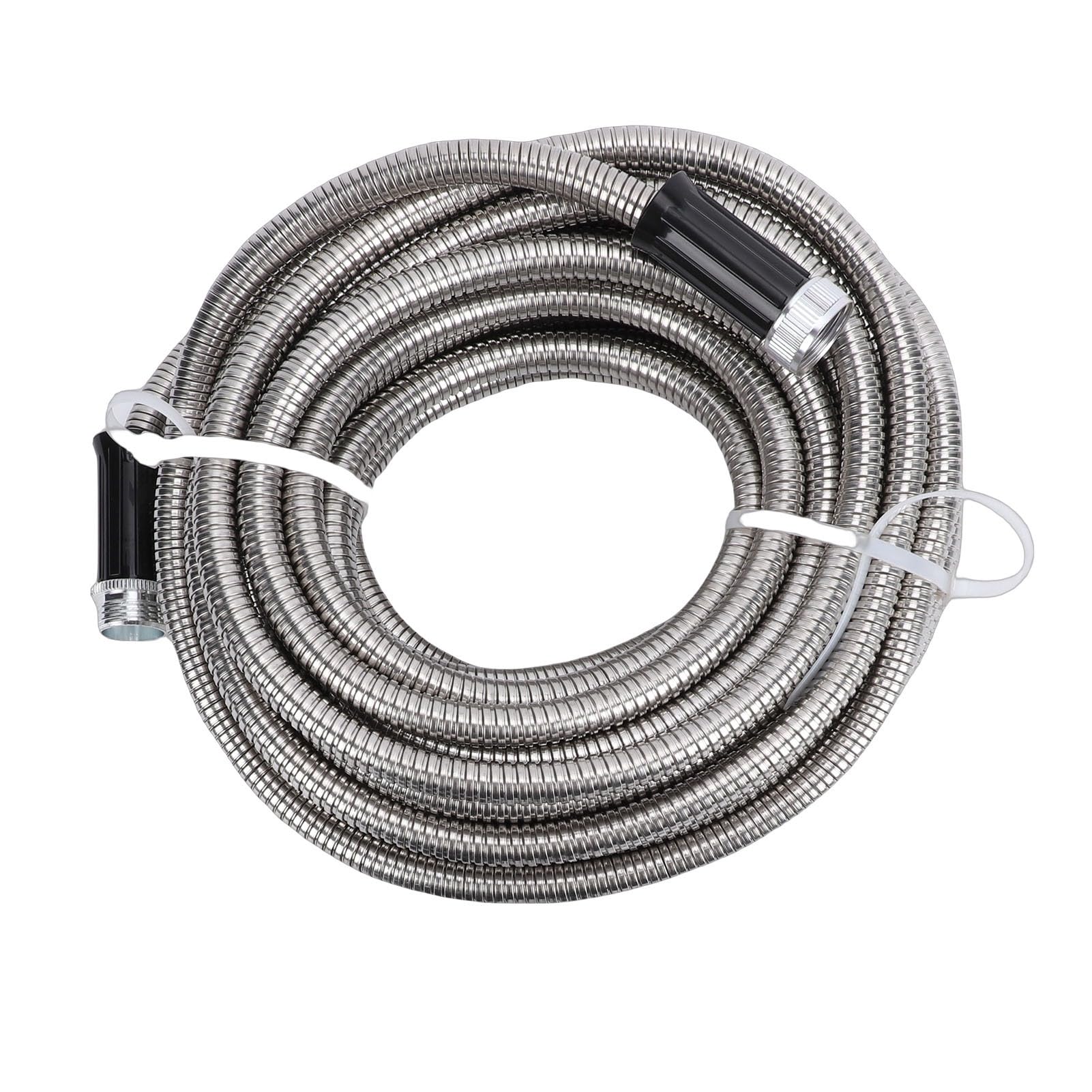 Ausla Erweiterbarer Gartenschlauch, Edelstahl-Wasserschlauch mit Verstellbarer Sprühdüse, Flexible Außenwasserleitung für Gartenbewässerung, Rasenpflege, Autowäsche, Reinigung (75 Fuß)