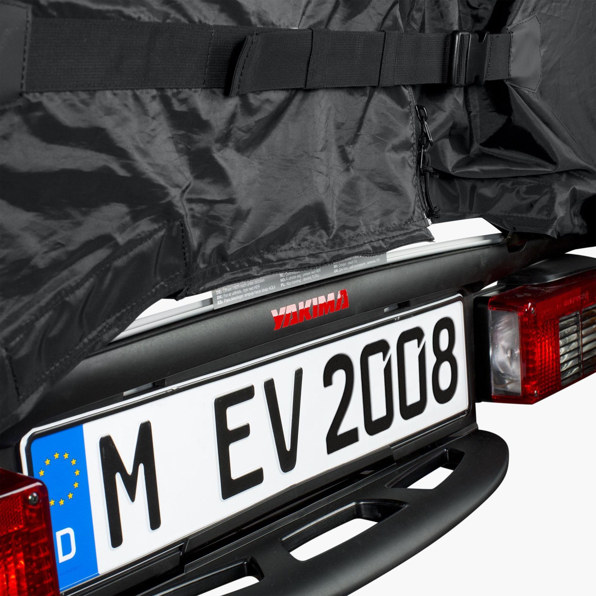 EVOC BIKE RACK COVER ROAD (poręczny, lekki pokrowiec ochronny na rower elektryczny, idealny pokrowiec na rower, 54 x 188 x 118 cm, waga: 1100 g), czarny