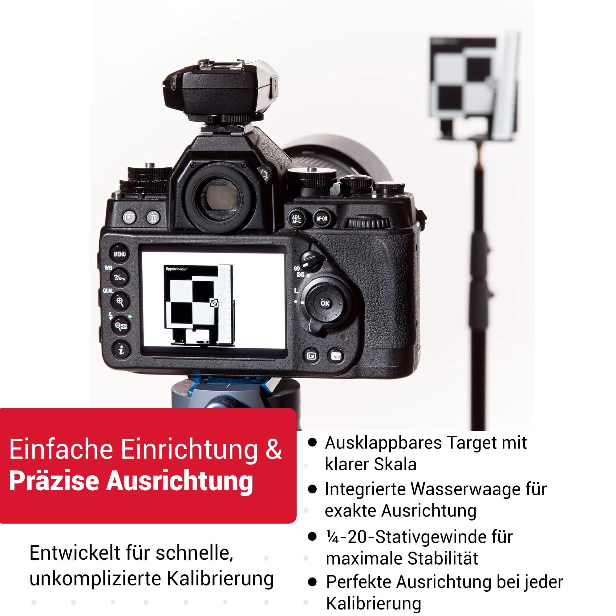 Datacolor Spyder LensCal – Kamera-Objektiv-Kalibrierungswerkzeug zur Autofokus-Anpassung und Präzisionsverbesserung