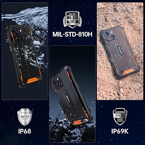 Miniatura 5 de OUKITEL WP32 - Teléfono resistente desbloqueado - Batería de 6300 mAh Smartphone resistente Android 14, pantalla HD+ de 6.0", teléfonos móviles de