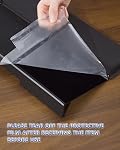 Laborio Keyboard Stand with Wrist Rest, Acrylic Computer Keyboard Holder for Ergonomic Typing, Non-Slip Silicone Base Wrist Pad Support, Office Desk Accessories (Black+Black Wrist Rest)