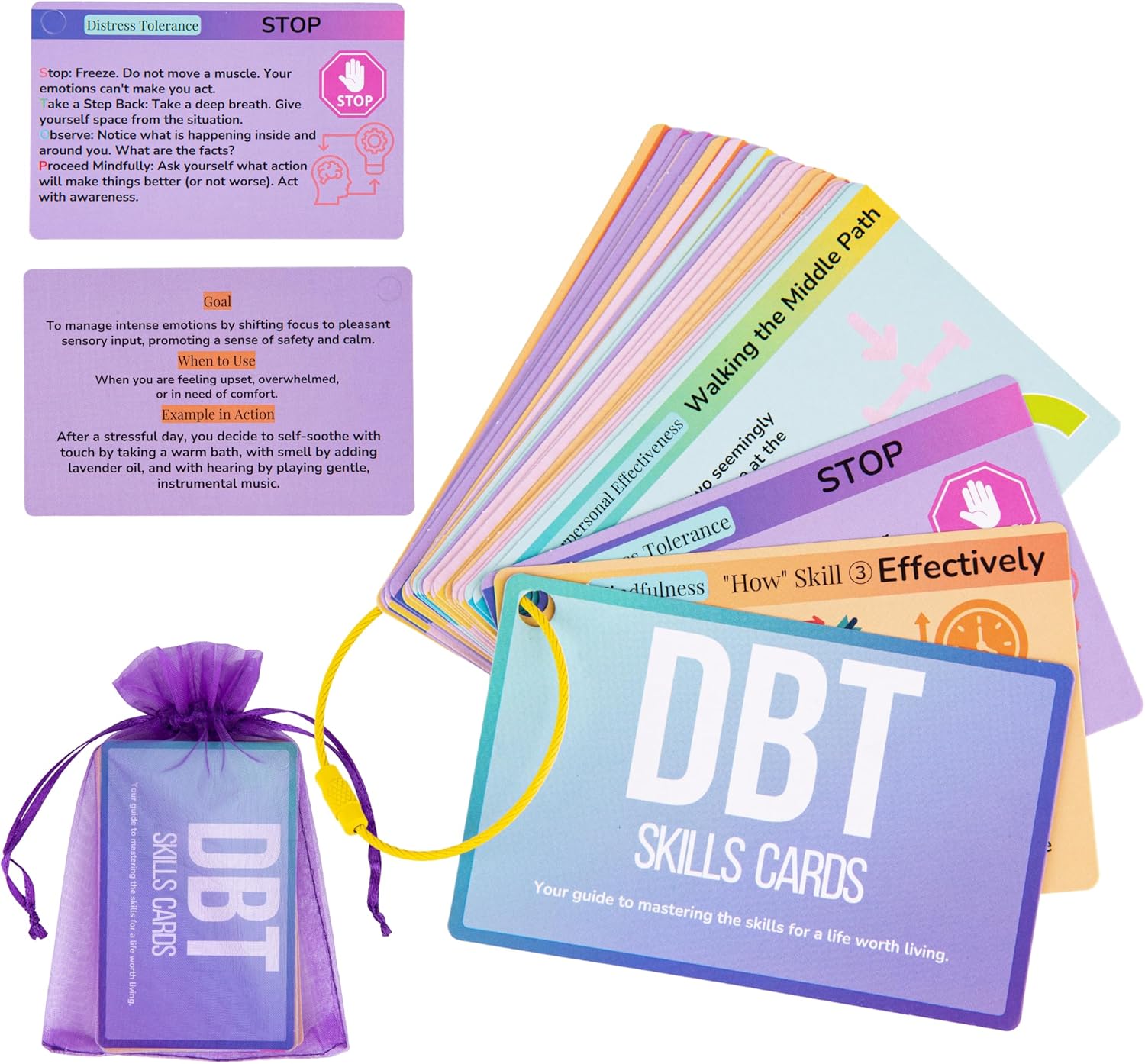 DBT Skills Coaching Cards with Guided Examples...