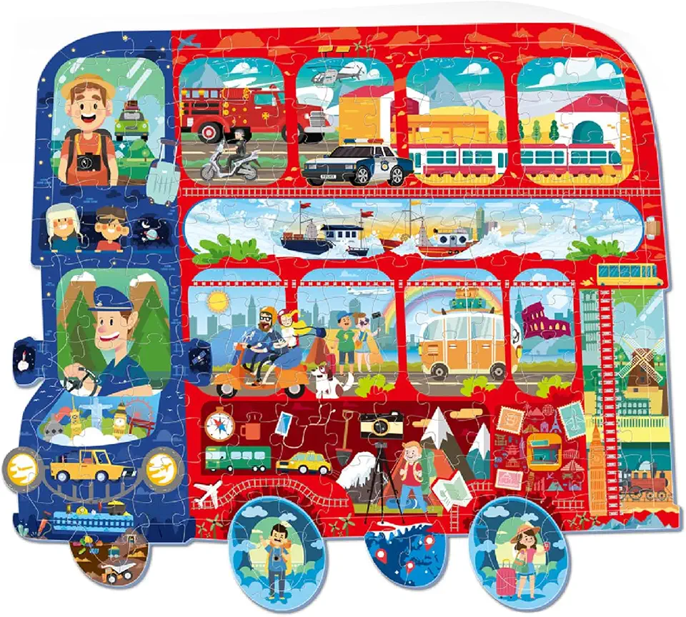 Andanna Puzzles Preschool Transportation Educational