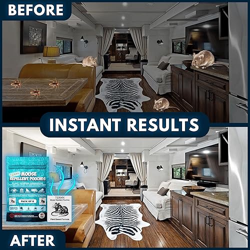 Miniatura 5 de Vamoose - Paquete de 6 bolsas repelentes de ratones botánicas, bolsas repelentes de roedores para interiores y exteriores, bolsas de control de