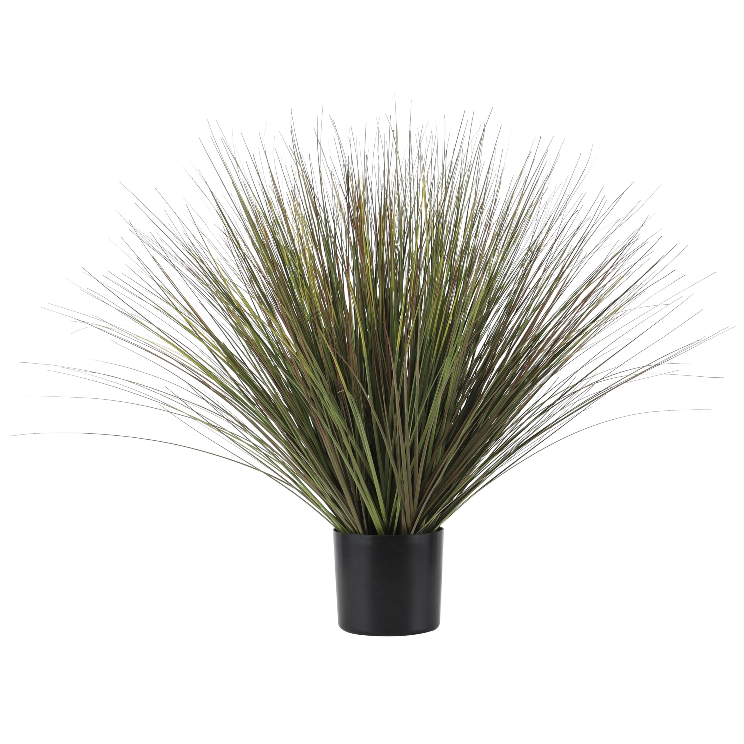 Deco 79 Faux Foliage Onion Grass Artificial Plant with Black Plastic Pot, 45" x 45" x 36", Green