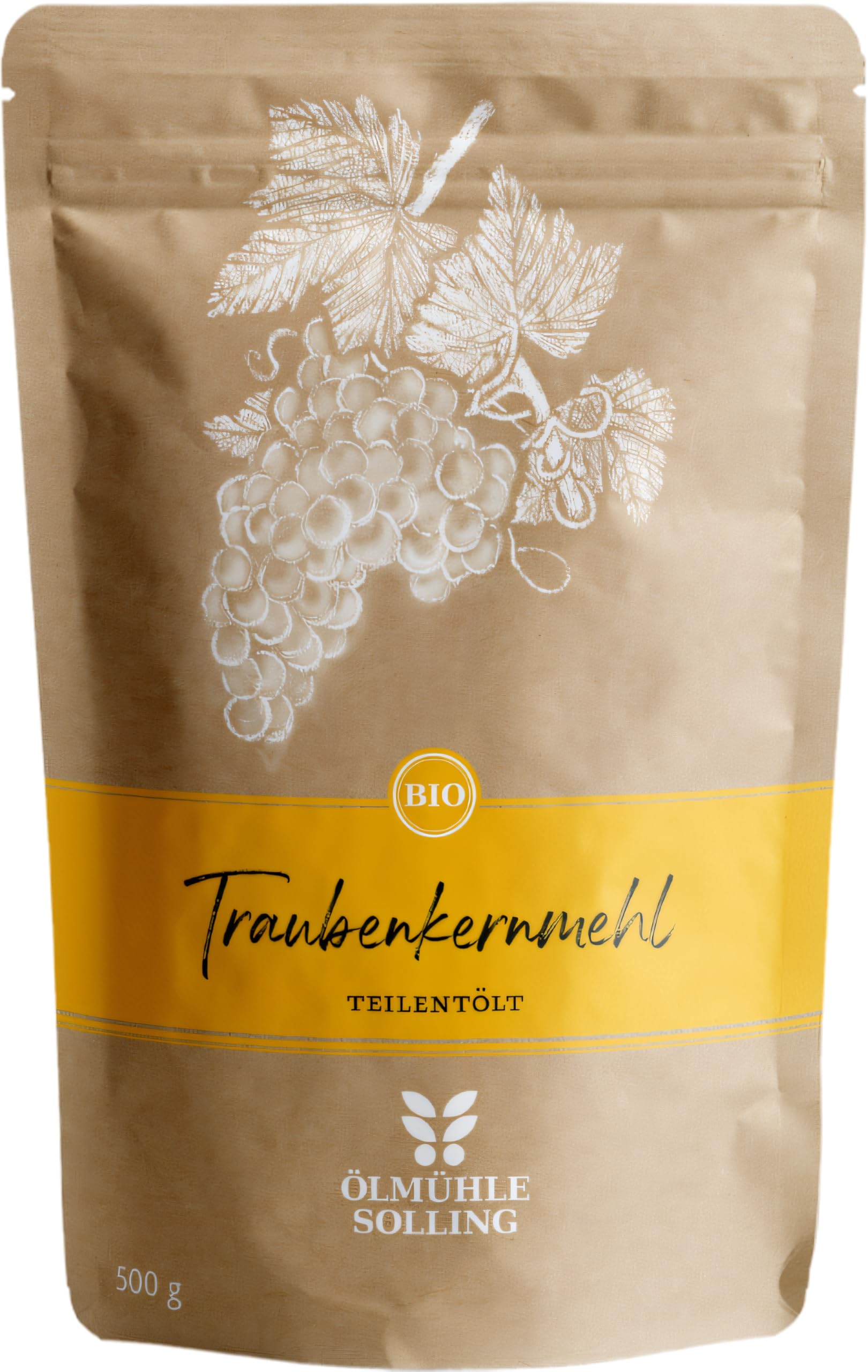 Ölmühle Solling Traubenkernmehl feingemahlen 500g Naturland Bio