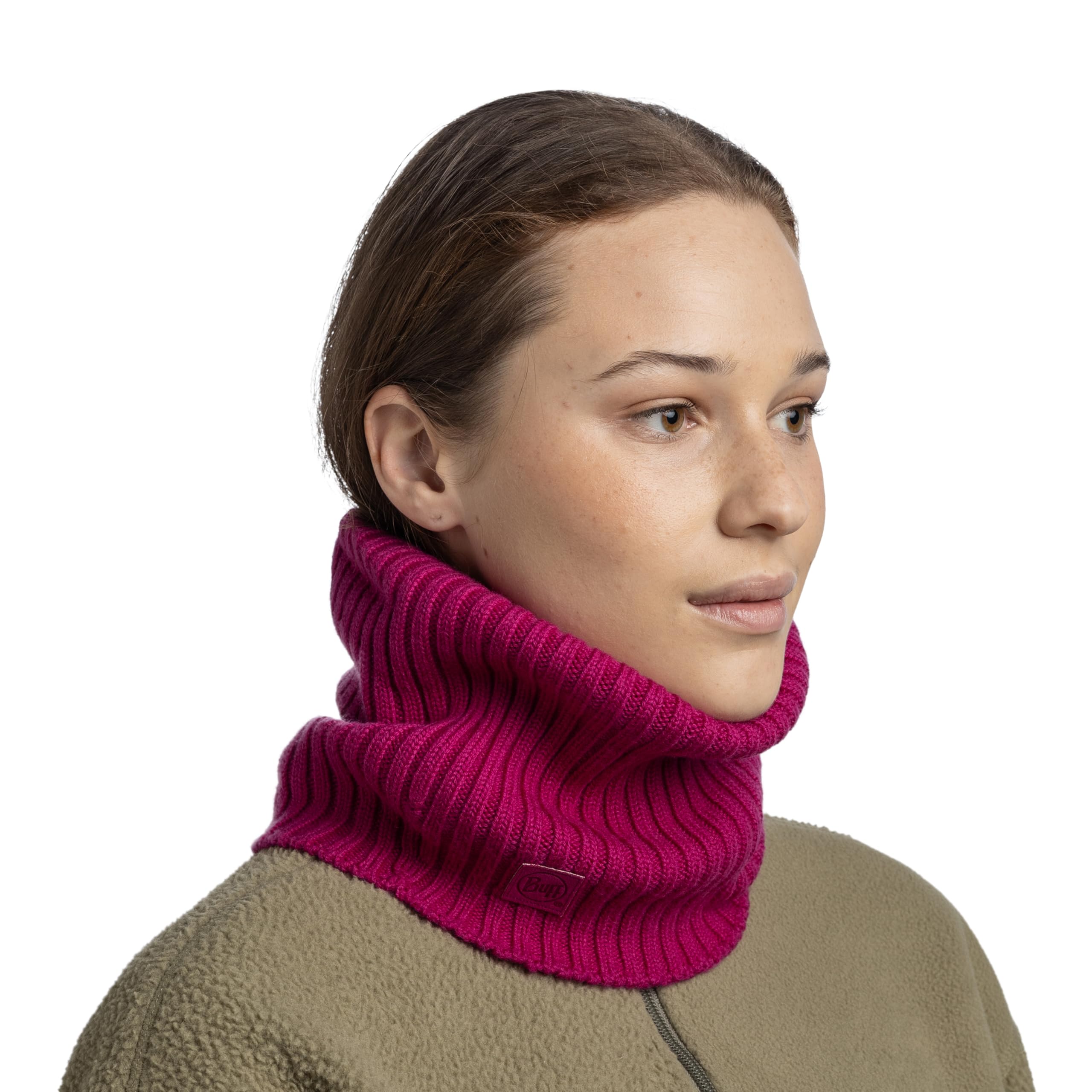 Buff Knitted ocieplacz na szyję dla mężczyzn, kobiet, dorosłych, zimny, praktyczny, wszechstronny, modny, termoizolacyjny, wygodny, jeden rozmiar, fioletowy
