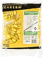 Vista 2 de Zareba Standard Snug-fitting T-Post Insulator - ITY-Z - 25 Pack - Use with Electric Fences - No Hardware Needed - Includes 25 Insulators