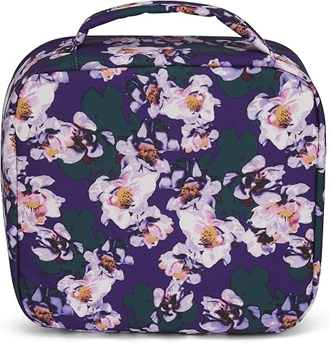 Miniatura 3 de JanSport Bolsa térmica aislada para el almuerzo, bolsa de picnic a prueba de fugas, pétalos morados