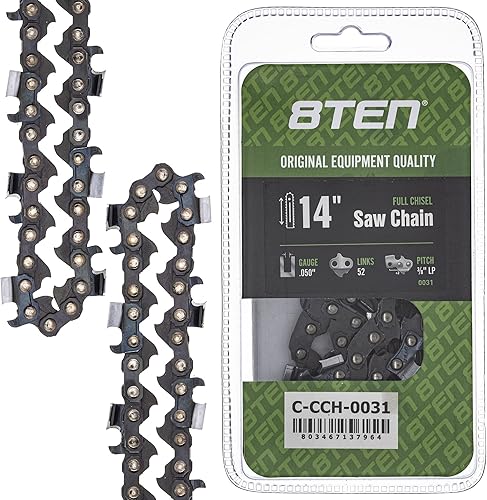 Vista 348 de 8TEN Cadena de motosierra para Husqvarna 254 455 340 351 353 350 55 455 Rancher Poulan Jonsered Echo 16 pulgadas .050 .325 66DL