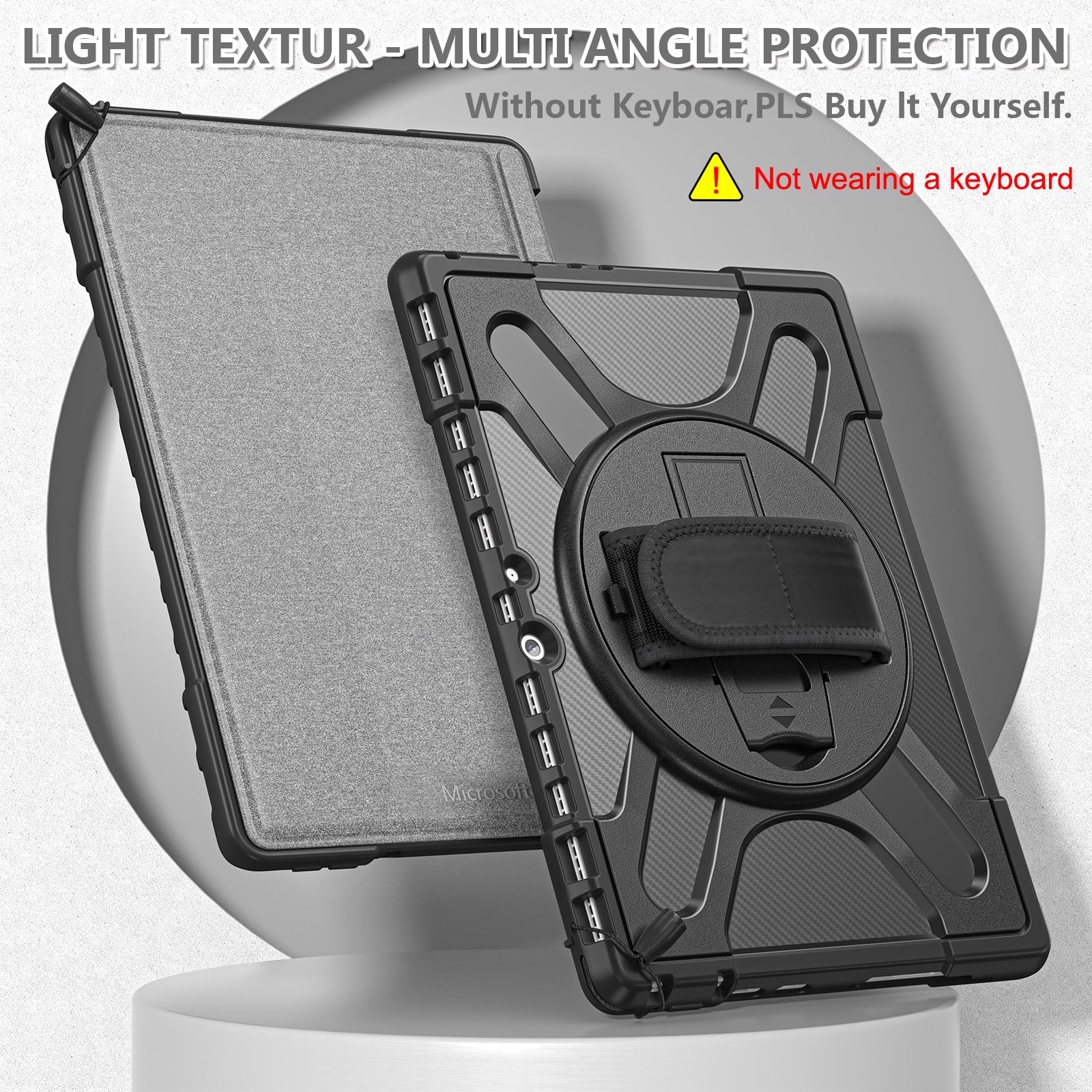 Custodia Folio In Pelle Sintetica Per Microsoft Surface Pro 8 13 Pollici (2021)