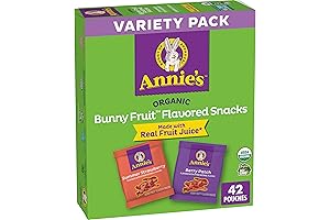 Annie's Organic Berry Patch and Summer Strawberry Bunny Fruit Snacks Variety Pack