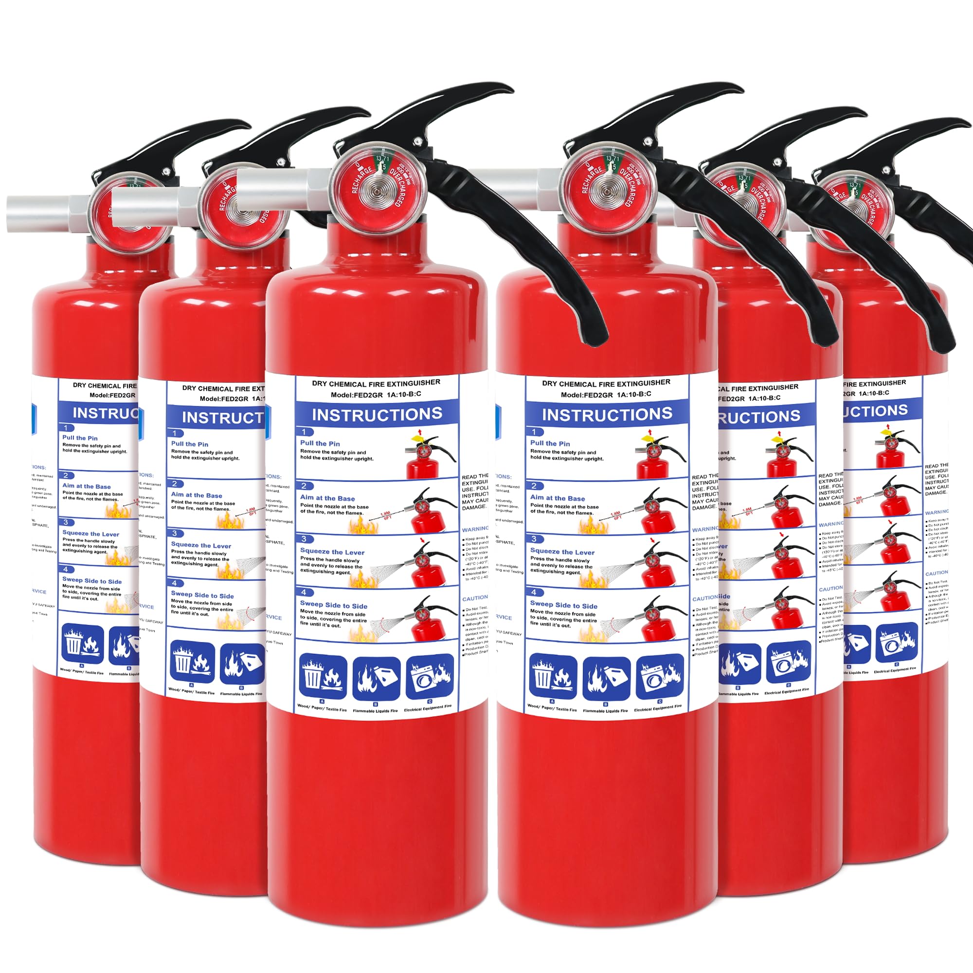 ABC Fire Extinguishers - 2 Pack with Mount -10 ABC Fire Extinguishers - 2 Pack with Mount -10