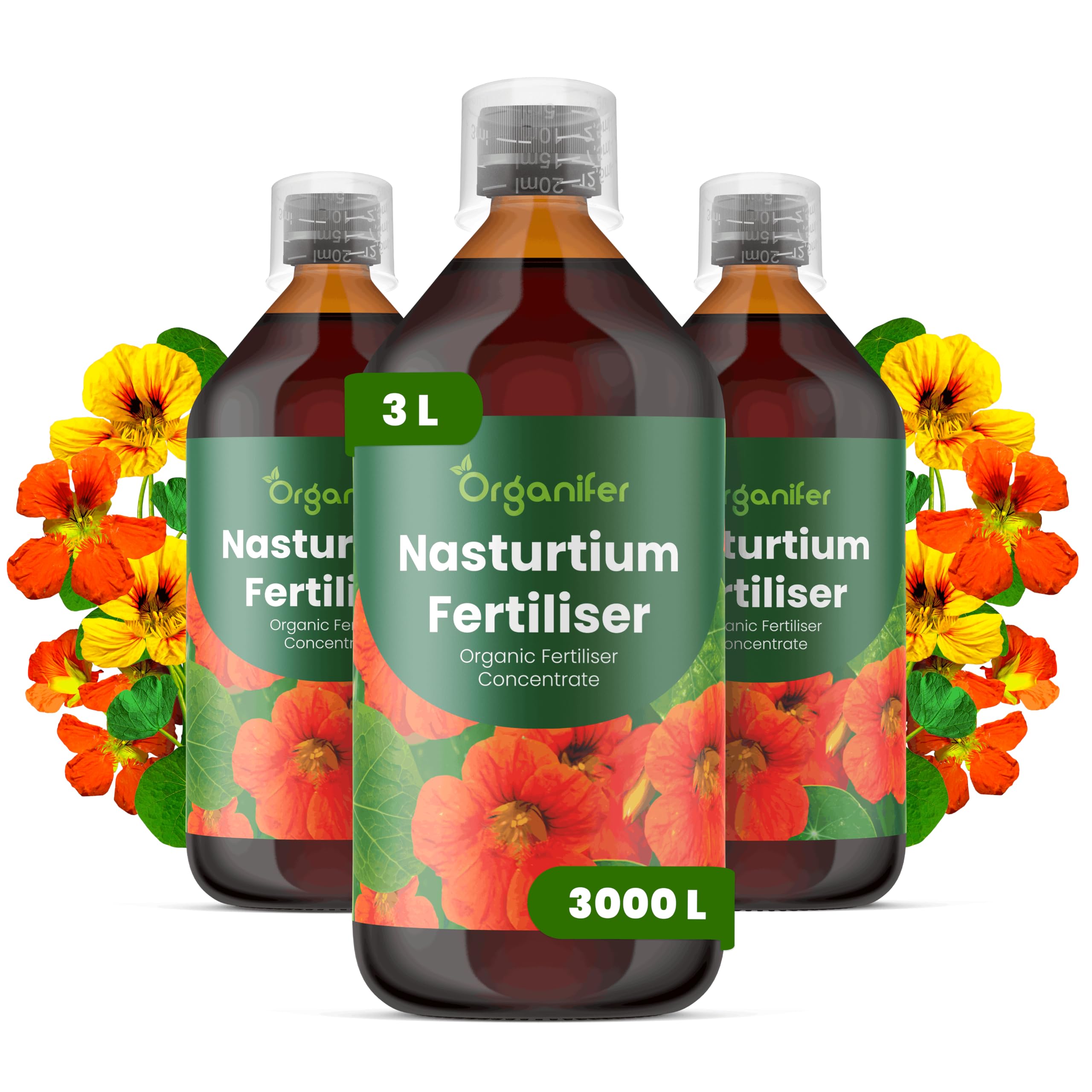 Fertilizzante Liquido - 3x1L - Per Nasturzio - NPK 2-1-8