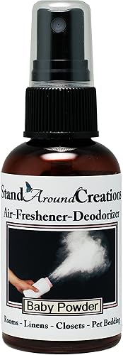 Stand Around Creations Spray concentrado para habitación - Fragancia Polvo para bebé 2 fl oz Transparente