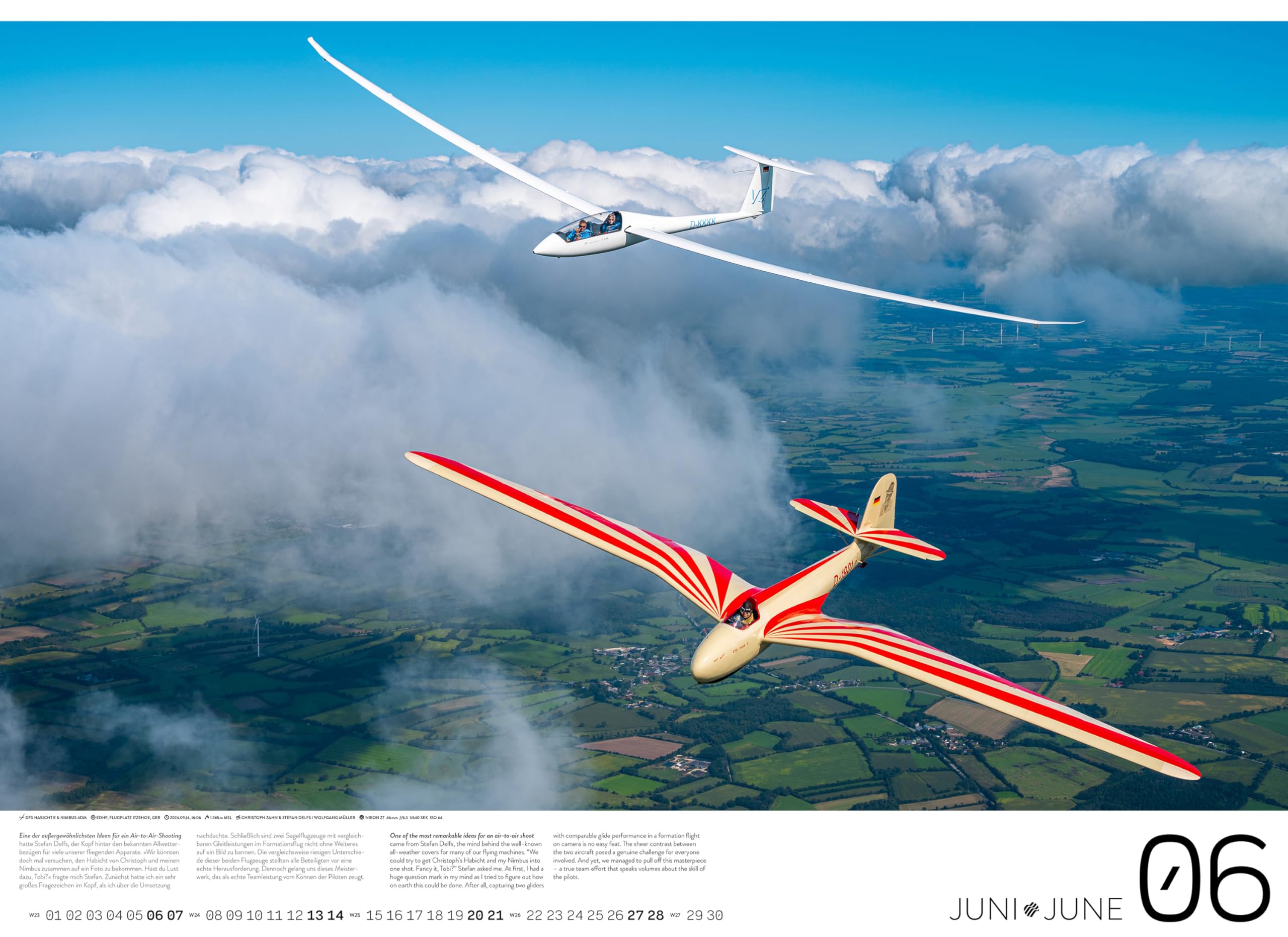 Segelflugkalender: Beauties of the Sky 2026 ― by Tobias Barth: VIENTO CALENDARS