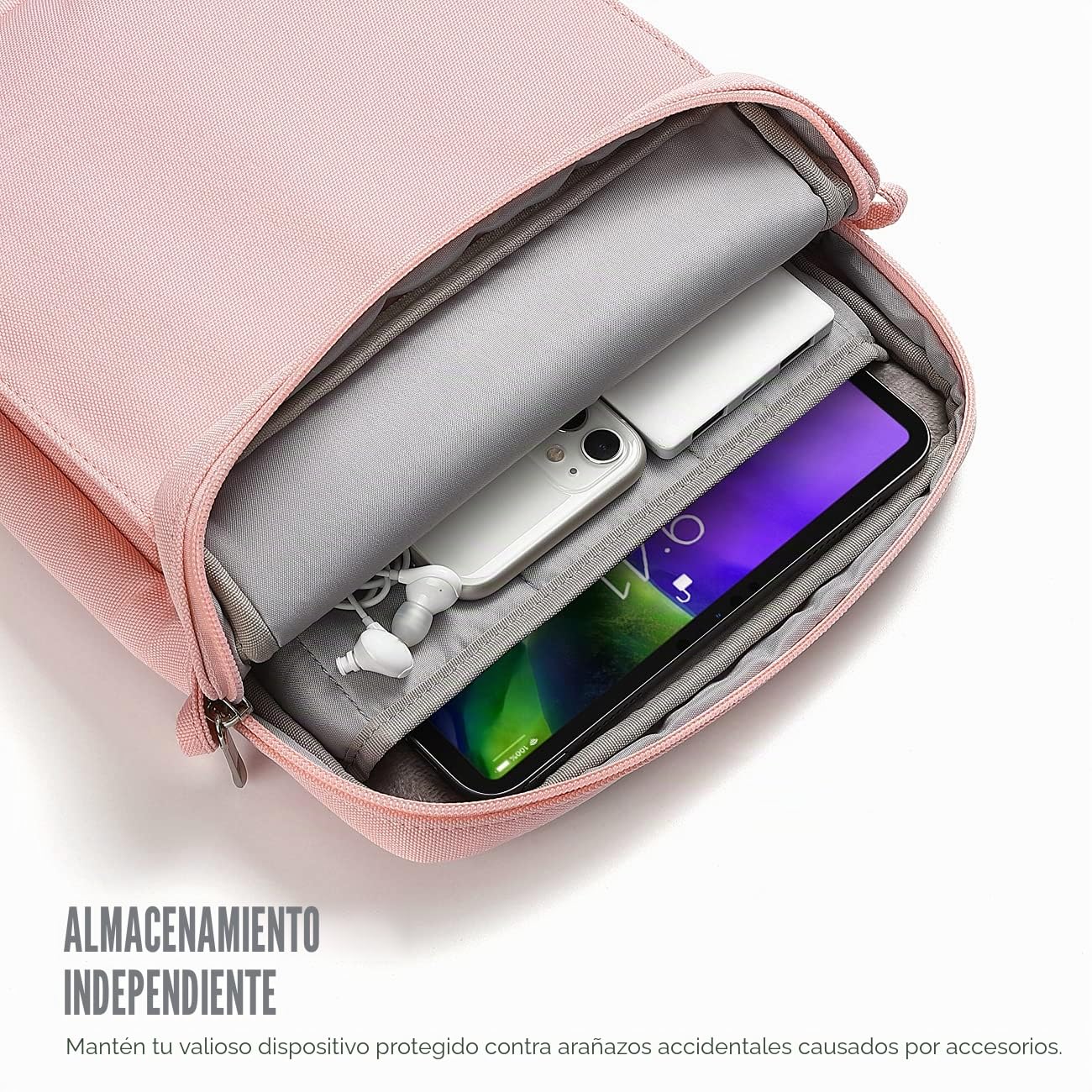 TiMOVO 9–11" Funda para Tableta con Correa para el Hombro, Compatible con iPad 11" A16 2025, iPad 10a 10,9"/10,2", Galaxy Tab A9+/A11 Plus 11", Rosa