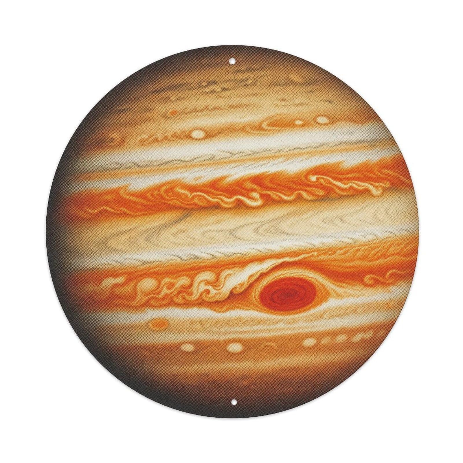Astronomy Celestial Jupiter Gas Giant Planetary Orbit Metal Tin Sign