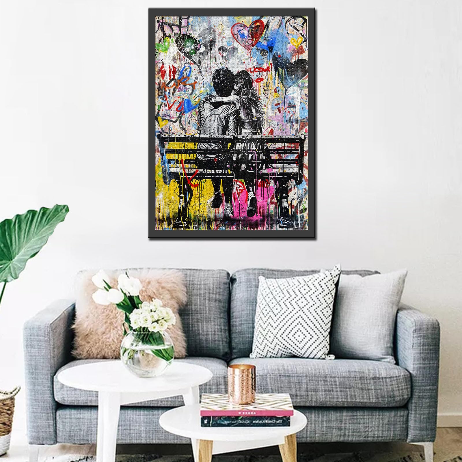 Puzzle 1000 Pezzi Per Adulti Tucocoo - Banksy Graffiti Street Art - Dimensioni Finali 70x50 Cm, Poster Incluso, Regalo Originale