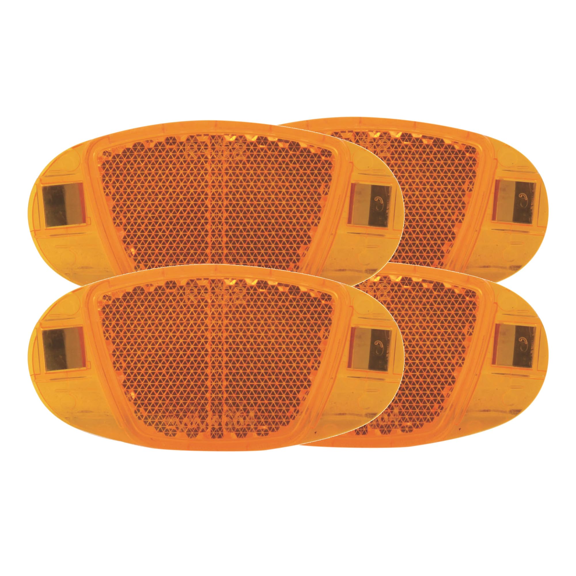 Amber Orange Bike Wheel Spoke Reflectors - 1 Pair (2 Reflectors) For MTB Road BMX - View #4