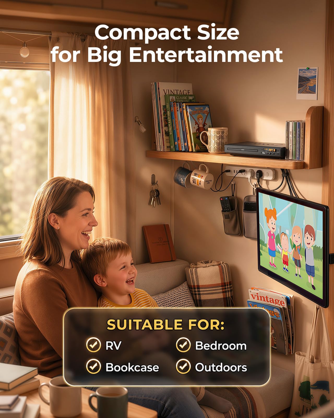 Reproductor de DVD para televisión con HDMI, para Smart TV, Reproductor de DVD USB
