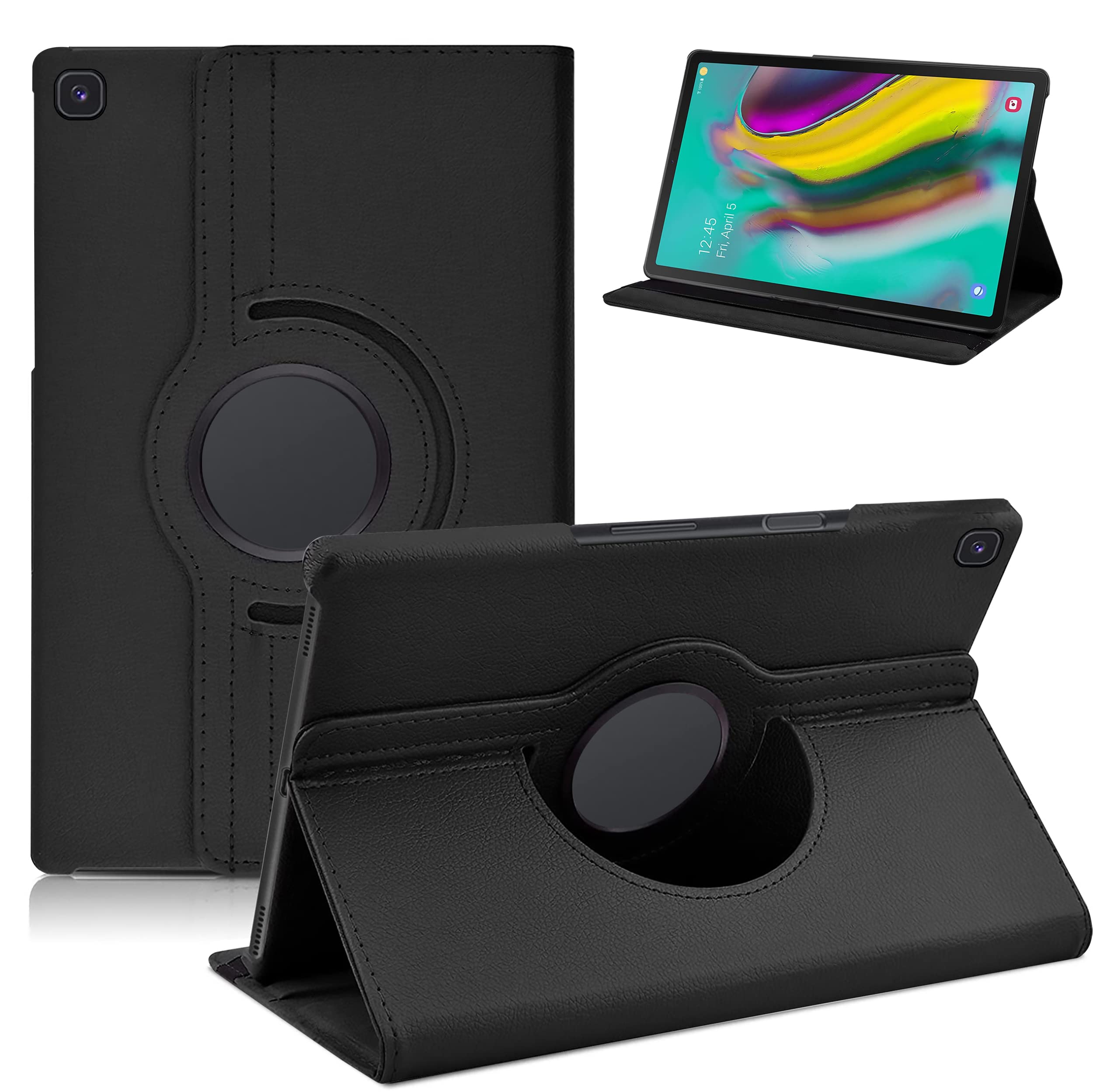 TGK Rotating Cover for Samsung Galaxy Tab S5e 10.5 inch Tablet (SM-T720/T725) 2019 Release - Black 360 Degree Leather Smart Case (B07WPKC27F) Amazon Price History, Amazon Price Tracker