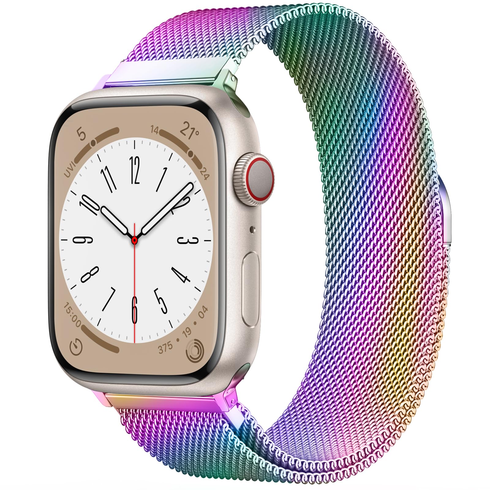 Original Stainless Steel Milanese Loop Compatible with Apple Watch Band 38mm 40mm 41mm 42mm 44mm 45mm 49mm, Magnetic Clasp Replacement Band for iwatch Series 9, Ultra 2, SE, Ultra, 8 7 6 5 4 3 2 1,