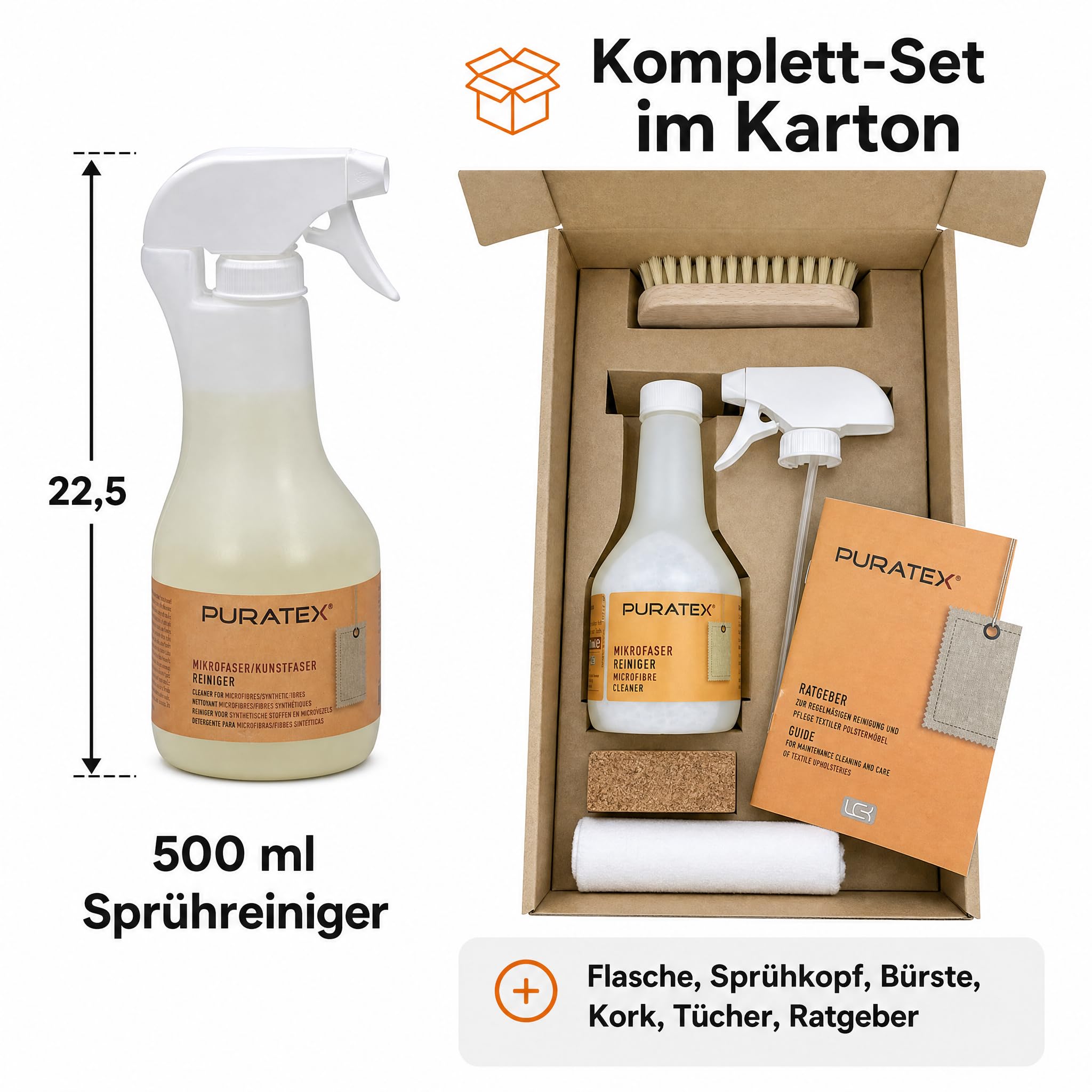 Mikrofaser Reinigungs-Set, 500 ml
