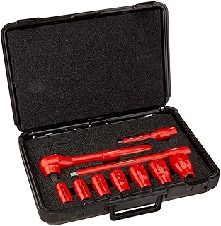 KNIPEX 10 Pc Socket Set, 1/2