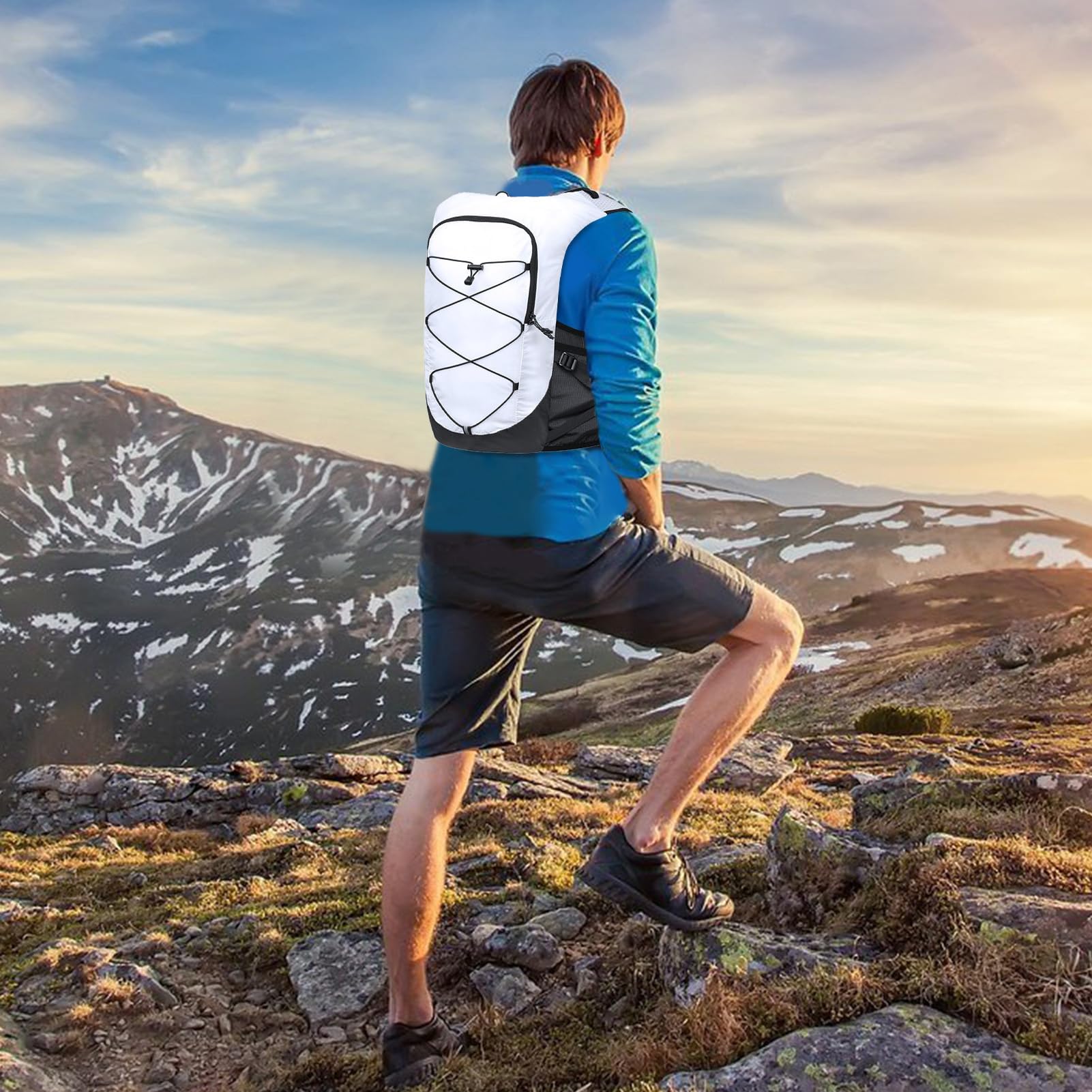 Sac à dos de course - Sac à dos d'hydratation en cours - Gilet d'eau compact avec ajustement respirant et stable | Pack d'hydratation pour les amateurs de trail, la randonnée, le vélo, le jogging, les