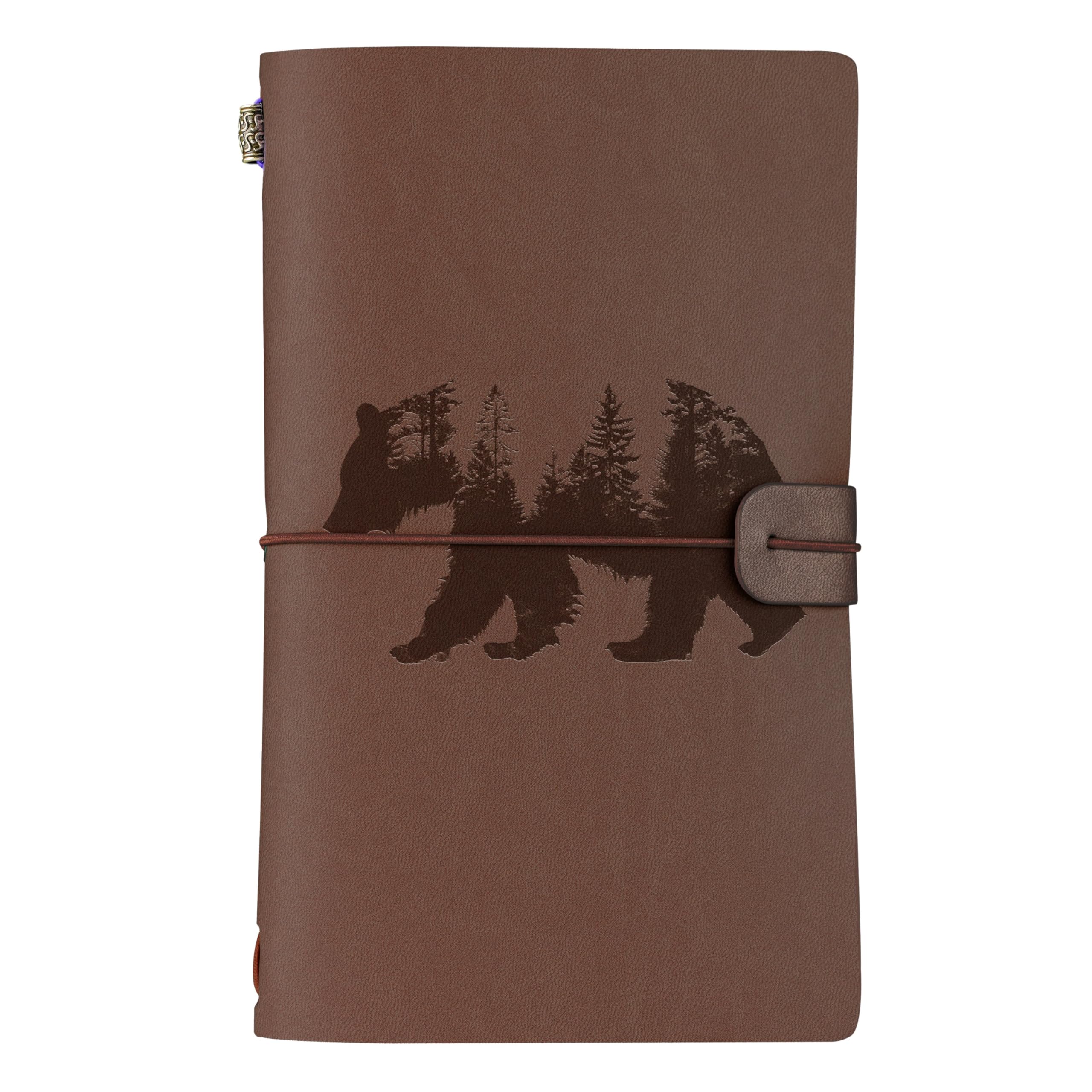 InnoBeta Bear Gifts for Women/Men, Gifts for Bear Lover, Bear Journal, Notebook, Sketchbook, Travel Diary, 7.8x5 Inches