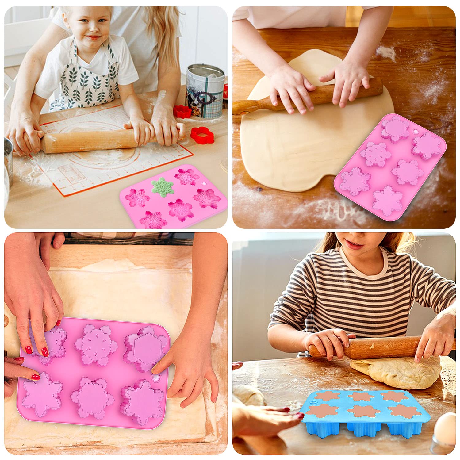 30 Stück Silikon-Seifenformen – Quadratisch, Lebensmittelecht, Spülmaschinenfest – Für DIY Seife, Backen & Mehr