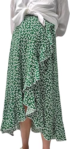 FUNJULY Maternity Skirt Womens Swing Skirt Maternity Outfits Pregnancy Skirt Lon