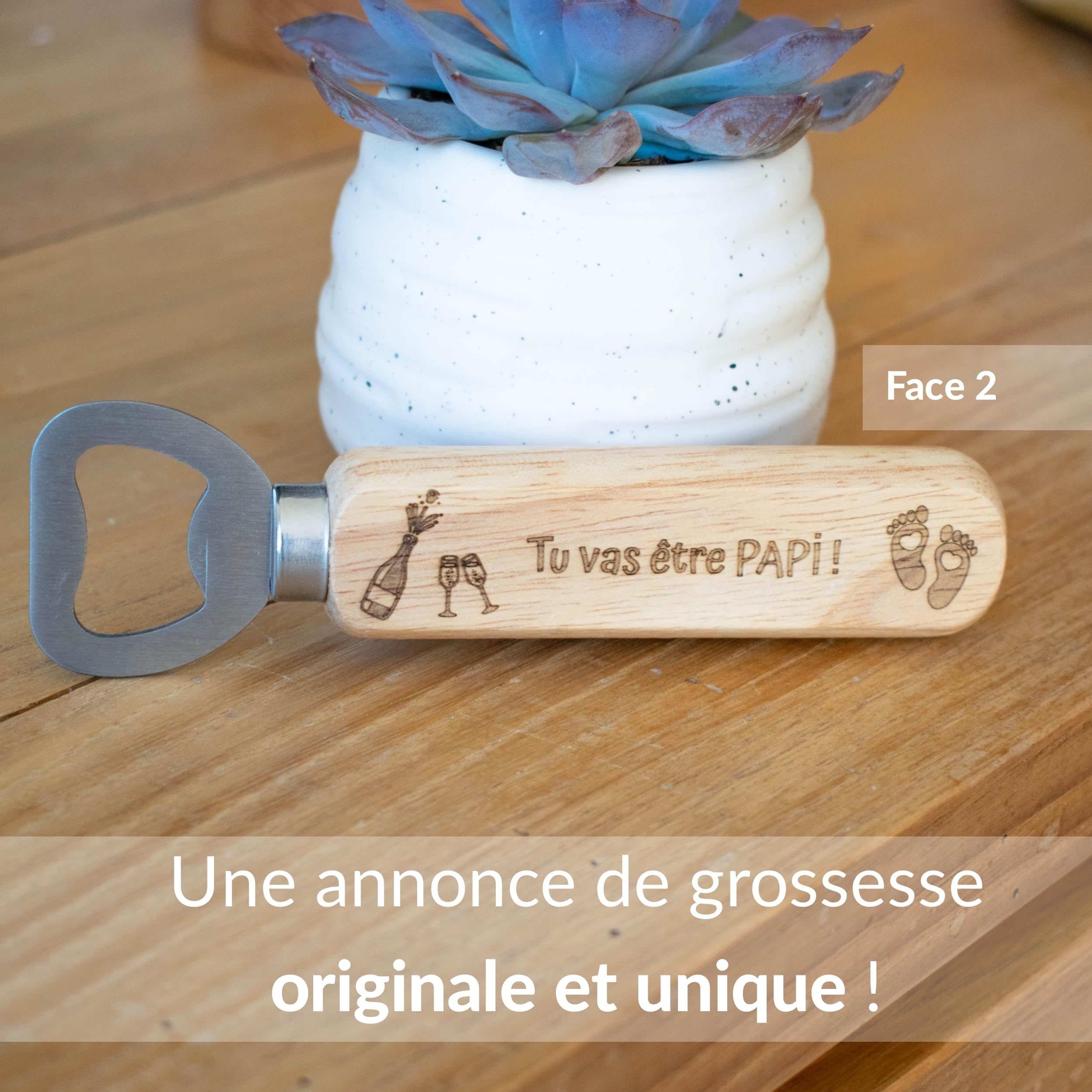 Cadeau Papy Décapsuleur Annonce Grossesse Papi - Gravure Personnalisée - Cadeau Futur Grand-Père - Ernestine Annonce Grand-père Originale Cadeau Papy Décapsuleur Annonce Grossesse Papi - Gravure Personnalisée - Cadeau Futur Grand-Père - Ernestine Annonce Grand-père Originale