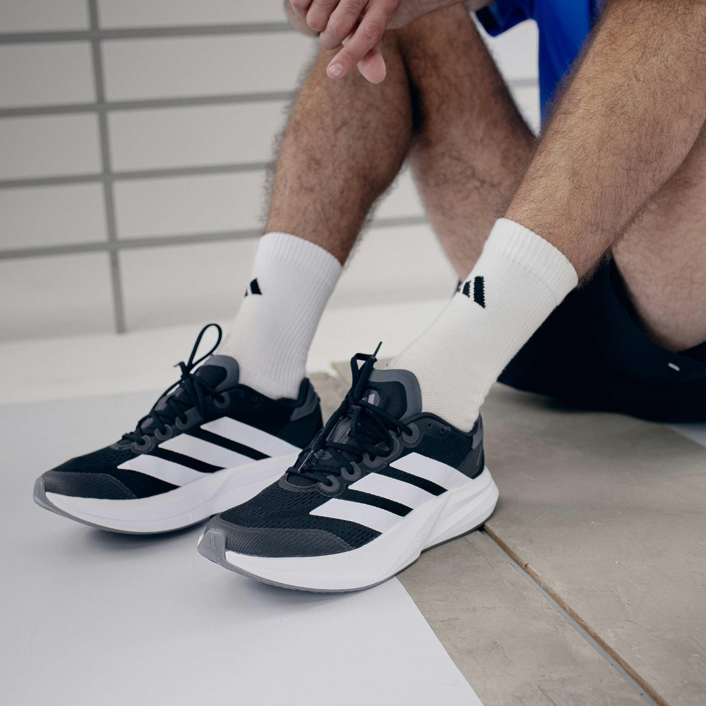 adidas Mujeres Duramo Speed 2 Zapatillas para Correr Zapatilla Neutral Cblack/Flaaqu/Lucpnk - Negro
