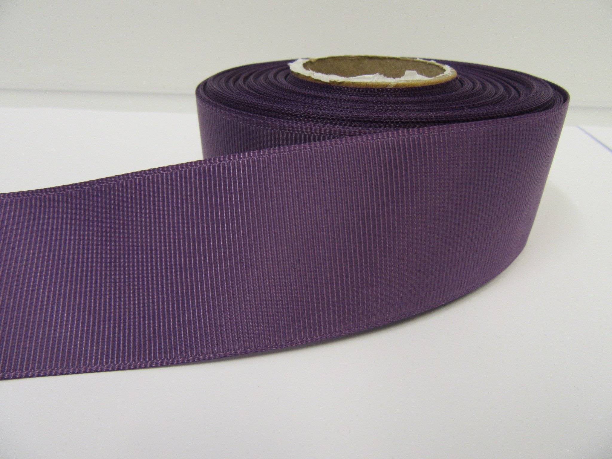 Beautiful Ribbon Amethyst 2 Metres (Cut From Reel) Of 38Mm Grosgrain Ribbed Ribbon Dusky Purple Double Sided 38 Mm 3.8Cm 1.5" 1.5 Inch