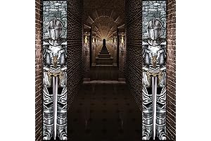 Jointed Suit of Armor Knight Banner: Unleash the Spirit of Renaissance Decor